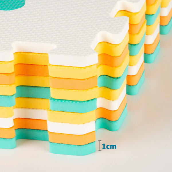 Tappeto Puzzle Colorbaby Multicolore Plastica EVA 90 x 90 cm Veicoli 9 Pezzi (4 Unità)