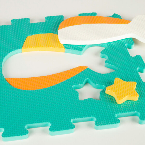 Tappeto Puzzle Colorbaby Multicolore Plastica EVA 90 x 90 cm Veicoli 9 Pezzi (4 Unità)