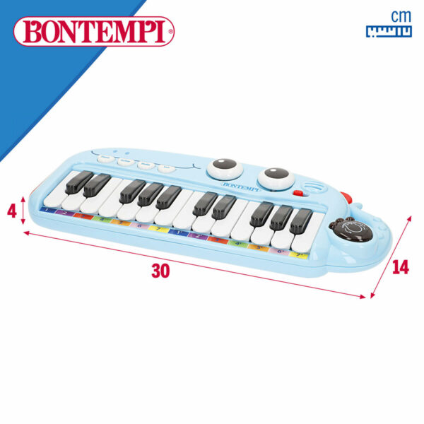 Pianoforte Educativo Apprendimento Bontempi Dino 30 x 4 x 14 cm (4 Unità)