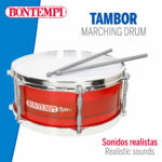 Tamburo Bontempi Plastica 31 x 15 x 31 cm Rosso (4 Unità)