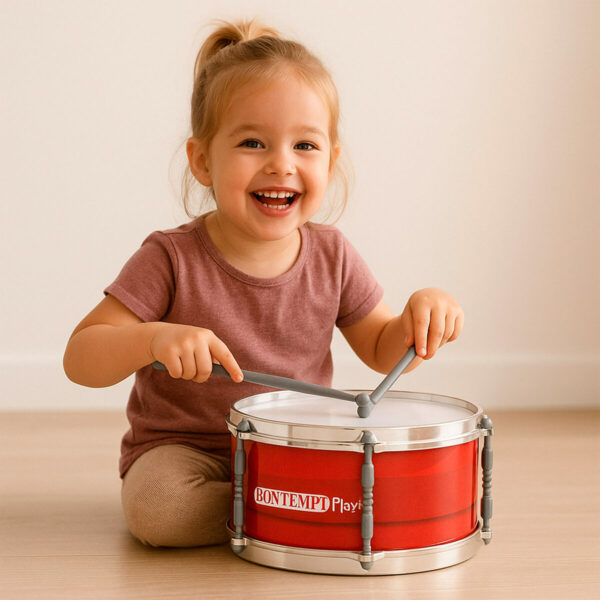 Tamburo Bontempi Plastica 31 x 15 x 31 cm Rosso (4 Unità)