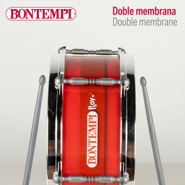 Tamburo Bontempi Plastica 31 x 15 x 31 cm Rosso (4 Unità)