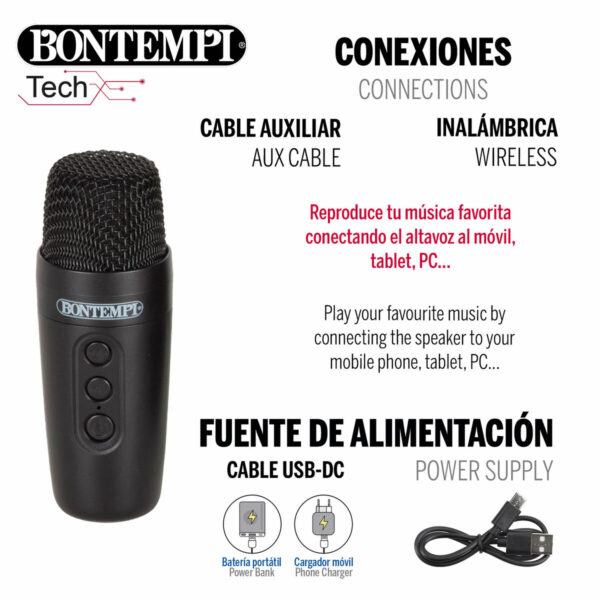 Altoparlante con Microfono Karaoke Bontempi