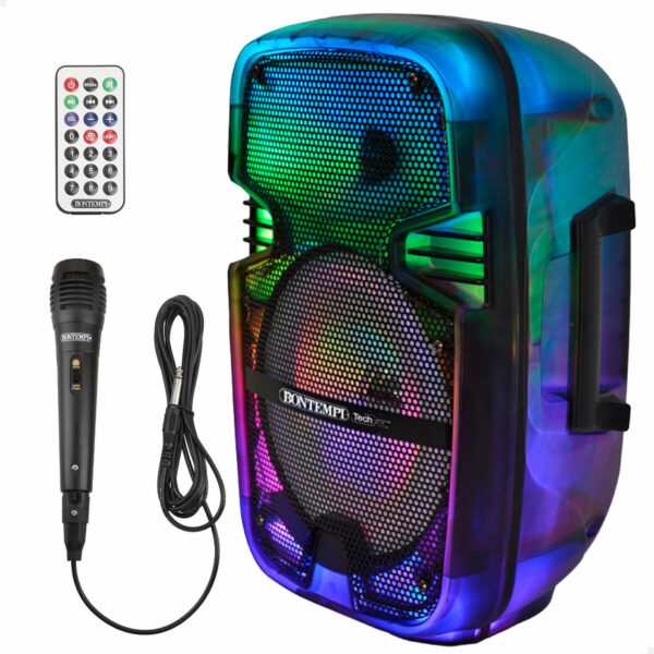 Altoparlante con Microfono Karaoke Bontempi Plastica 25 x 39 x 21 cm (2 Unità)