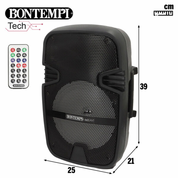 Altoparlante con Microfono Karaoke Bontempi Plastica 25 x 39 x 21 cm (2 Unità)