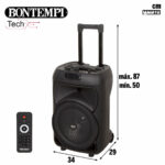 Altoparlante con Microfono Karaoke Bontempi Plastica 34 x 50 x 29 cm (2 Unità)