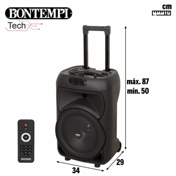 Altoparlante con Microfono Karaoke Bontempi Plastica 34 x 50 x 29 cm (2 Unità)