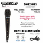 Altoparlante con Microfono Karaoke Bontempi Plastica 16 x 38 x 16 cm (2 Unità)