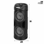 Altoparlante con Microfono Karaoke Bontempi Plastica 16 x 38 x 16 cm (2 Unità)