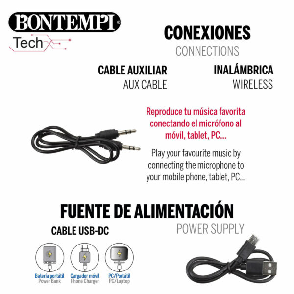 Microfono Karaoke Bontempi