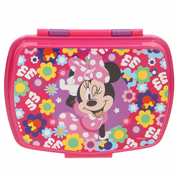 Porta pranzo Minnie Mouse 380 ml 17 x 5,5 x 13,5 cm Borraccia (6 Unità)