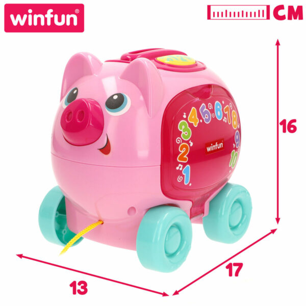 Giocattolo da trascinamento Winfun 17 x 16 x 13 cm (4 Unità)