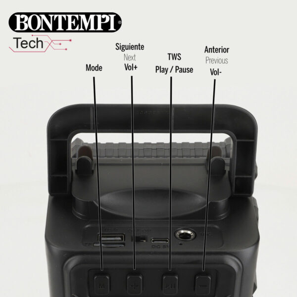 Altoparlante con Microfono Karaoke Bontempi 12 Unità