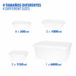 Porta pranzo Max Home polipropilene (6 Unità)