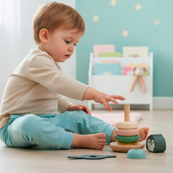 Gioco di Legno Woomax 22 x 22 x 6 cm (2 Unità)