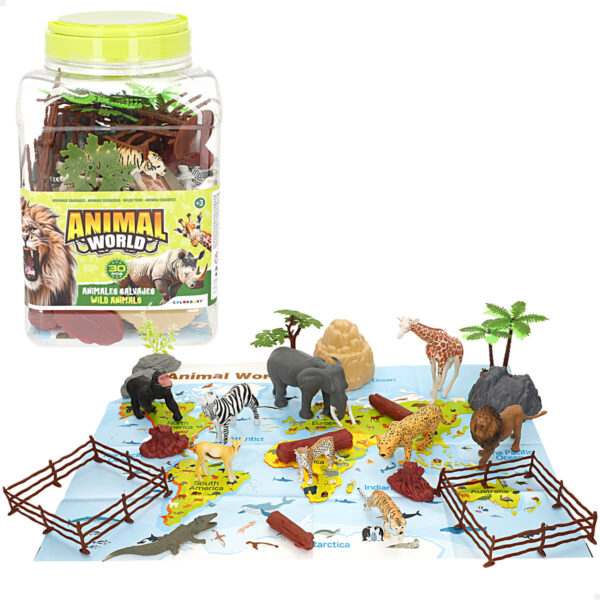 Set Animali Selvaggi Colorbaby Plastica 15 x 10 x 8 cm (4 Unità)