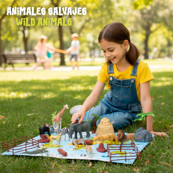 Set Animali Selvaggi Colorbaby Plastica 15 x 10 x 8 cm (4 Unità)