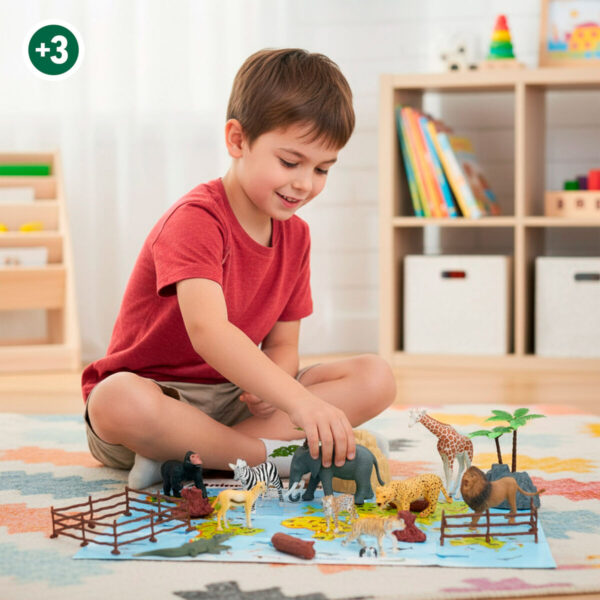 Set Animali Selvaggi Colorbaby Plastica 15 x 10 x 8 cm (4 Unità)