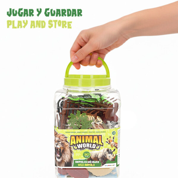 Set Animali Selvaggi Colorbaby Plastica 15 x 10 x 8 cm (4 Unità)