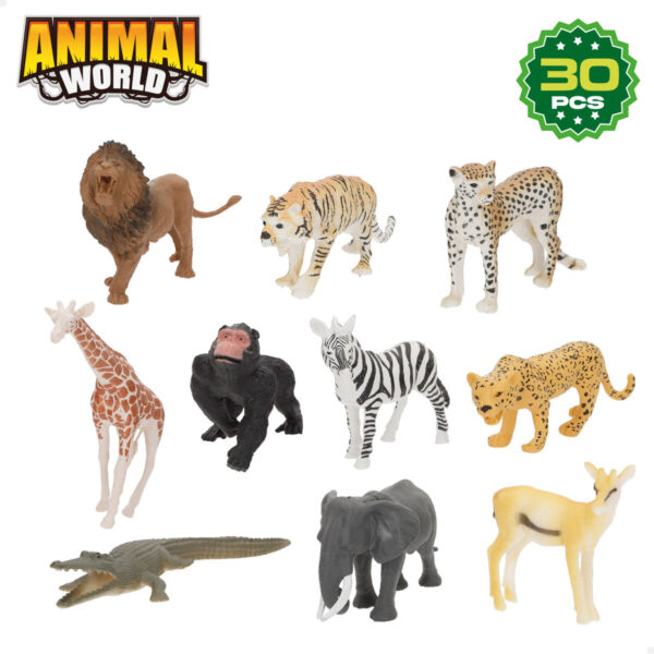 Set Animali Selvaggi Colorbaby Plastica 15 x 10 x 8 cm (4 Unità)