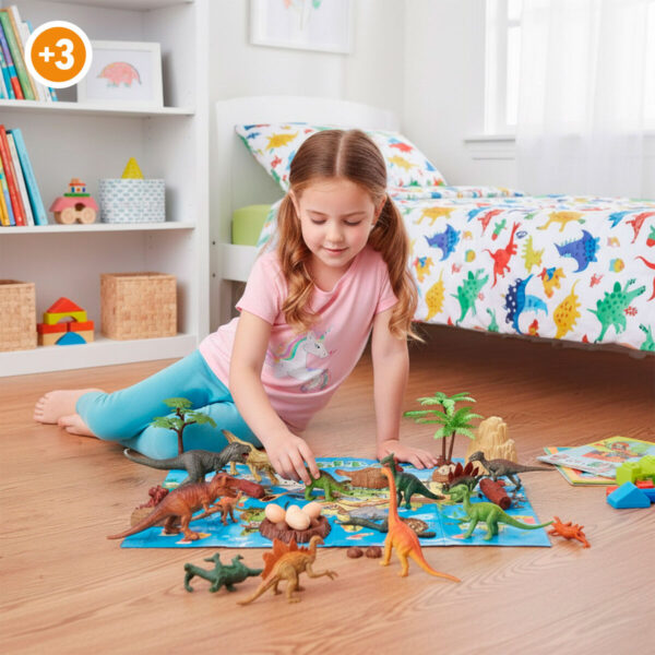 Set Dinosauri Colorbaby 18 x 10 x 6 cm 30 Pezzi 4 Unità