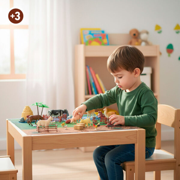 Set Animali della Fattoria Colorbaby Plastica 16 x 12 x 4 cm (4 Unità)