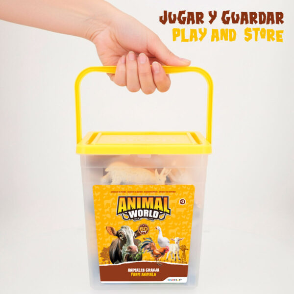 Set Animali della Fattoria Colorbaby Plastica 16 x 12 x 4 cm (4 Unità)