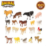 Set Animali della Fattoria Colorbaby Plastica 16 x 12 x 4 cm (4 Unità)