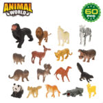 Set Animali Selvaggi Colorbaby Plastica 13 x 12 x 5 cm (4 Unità)