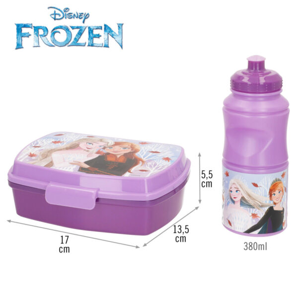 Portamerenda con Accessori Frozen 380 ml 17 x 5,5 x 13,5 cm (6 Unità)