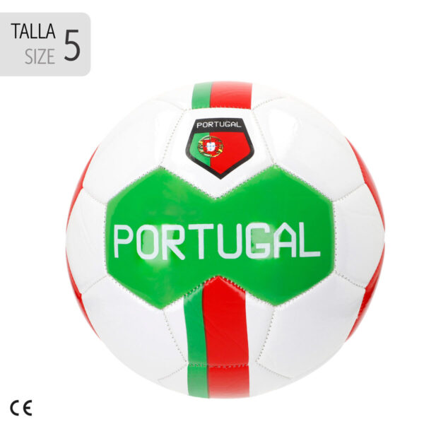 Pallone da Calcio Aktive Portugal Taglia 5 22 x 22 x 22 cm 12 Unità