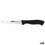 Coltello da Cucina Quttin Kasual Nero Argentato 22 x 2 x 1,5 cm Multiuso (48 Unità)
