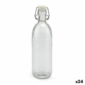 Bottiglia di Vetro La Mediterránea Vetro 1 L (24 Unità)