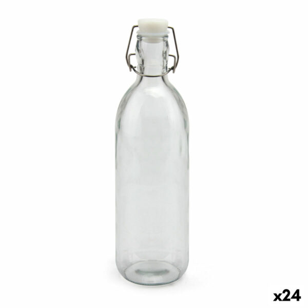 Bottiglia di Vetro La Mediterránea Vetro 1 L (24 Unità)