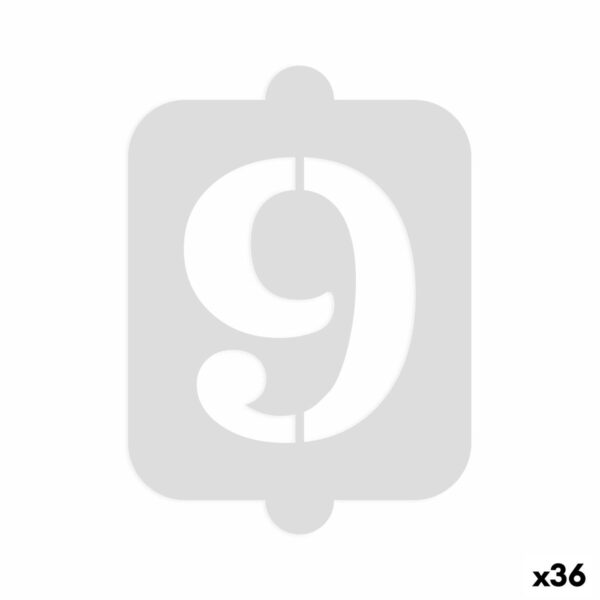 Modello per torta Algon Numeri 9 36 Unità