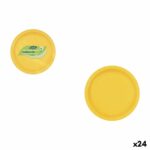 Set di piatti Algon Giallo 20 cm 10 Pezzi (24 Unità)
