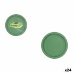 Set di piatti Algon Verde 20 cm 10 Pezzi (24 Unità)