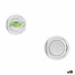 Set di piatti Algon Argentato 18 cm 12 Pezzi (18 Unità)