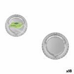 Set di piatti Algon Argentato 20 cm 10 Pezzi (18 Unità)