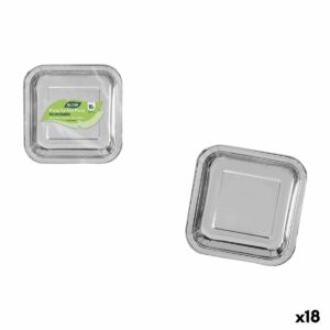 Set di piatti Algon Argentato 20 cm 20 x 2 cm 10 Pezzi (18 Unità)