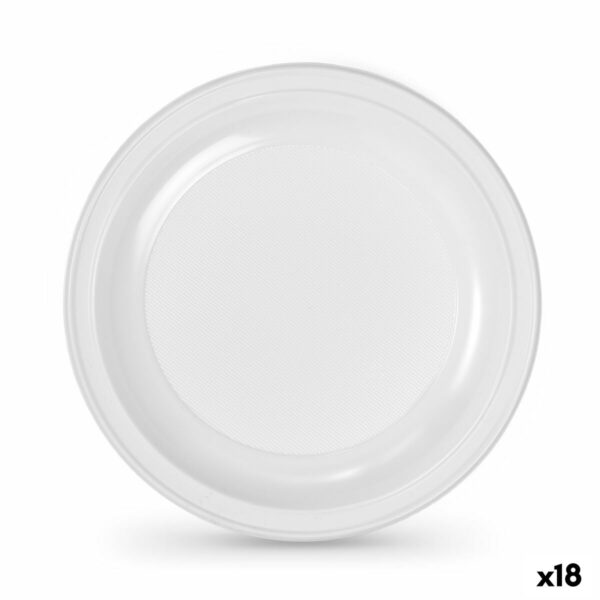 Set di piatti Algon Plastica 22 cm 22 x 22 x 1,5 cm 10 Pezzi (18 Unità)
