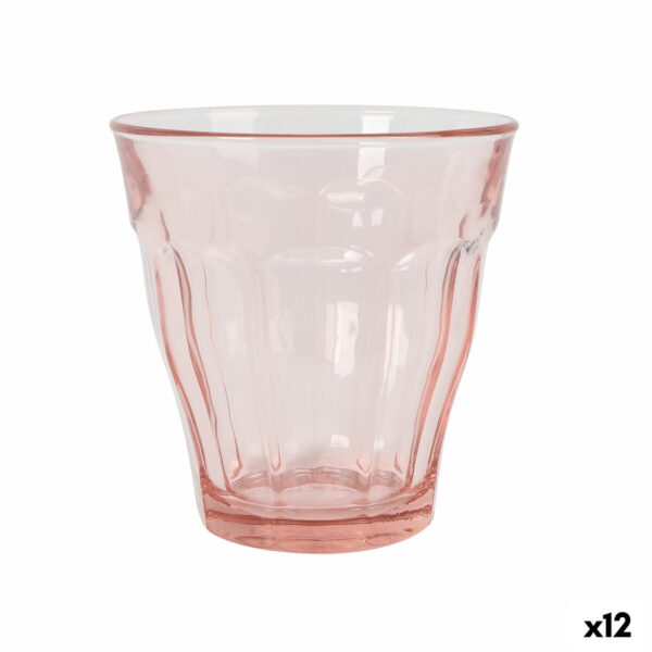 Set di Bicchieri Duralex Picardie Rosa 250 ml 4 Pezzi (12 Unità)