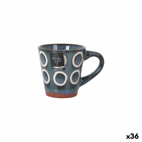 Tazza La Mediterránea Almudena Azzurro 90 ml (36 Unità)