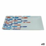 Vassoio per aperitivi La Mediterránea Pesci 25 x 15 x 2 cm (12 Unità)