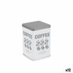 Barattolo in Metallo Quttin COFFEE Metallo 10,5 x 10,5 x 15 cm (12 Unità)