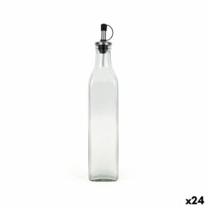 Oliera Anna Trasparente Argentato Vetro 0,5 L (24 Unità)