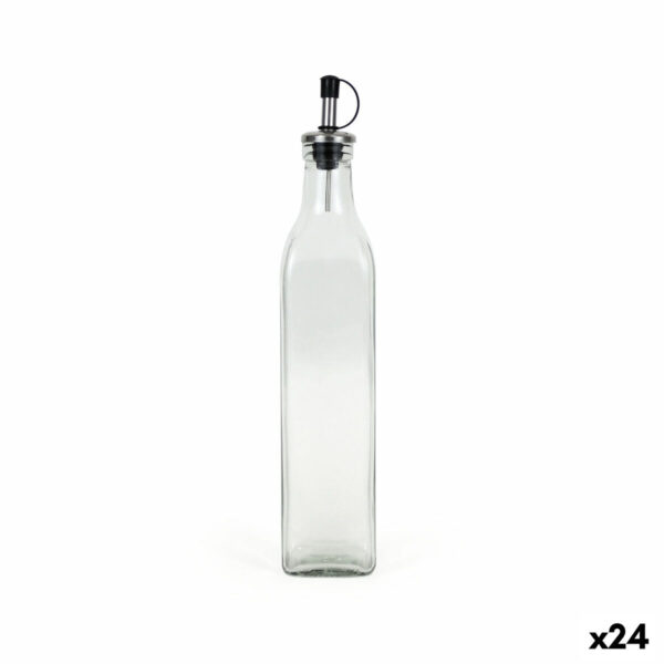 Oliera Anna Trasparente Argentato Vetro 0,5 L (24 Unità)