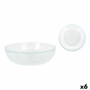 Piatto Fondo La Mediterránea Venezia Vetro Ø 18 cm (6 Unità)