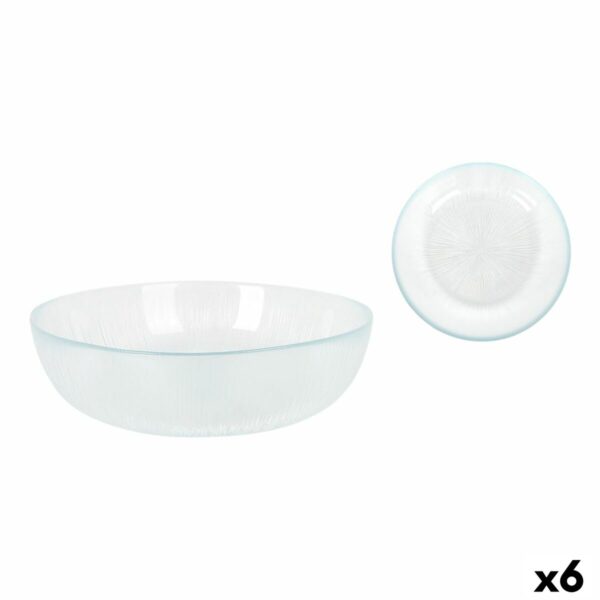 Piatto Fondo La Mediterránea Venezia Vetro Ø 18 cm (6 Unità)