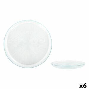 Piatto da pranzo La Mediterránea Venezia Vetro Ø 28 cm (6 Unità)